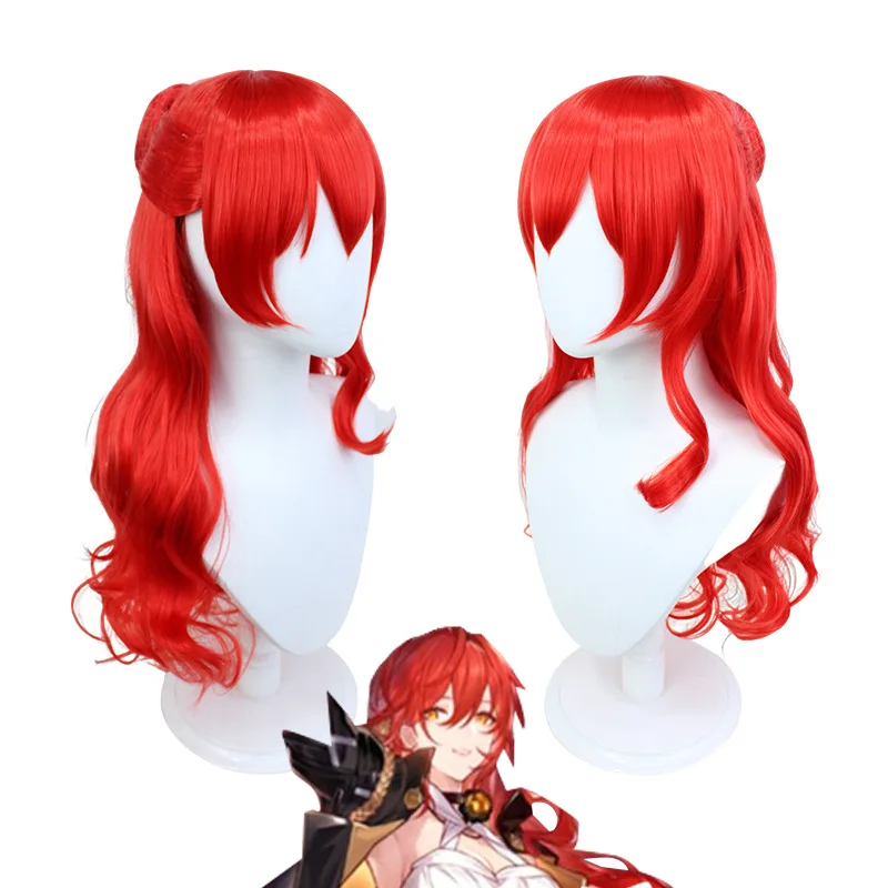 

Honkai Star Rail Murata Himeko Straight Long Cosplay Wig Heat Resistant Synthetic 2023 New Halloween Party Red Hair for Women