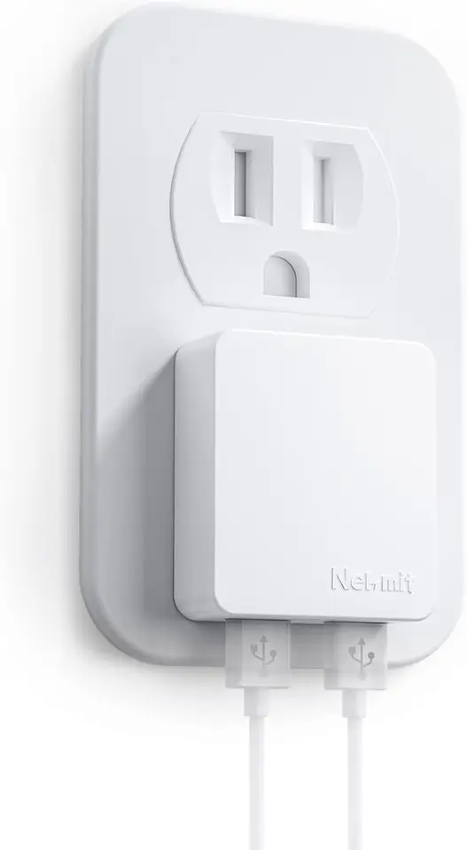 Ultra Thin Dual Port USB Wall Charger 12W
