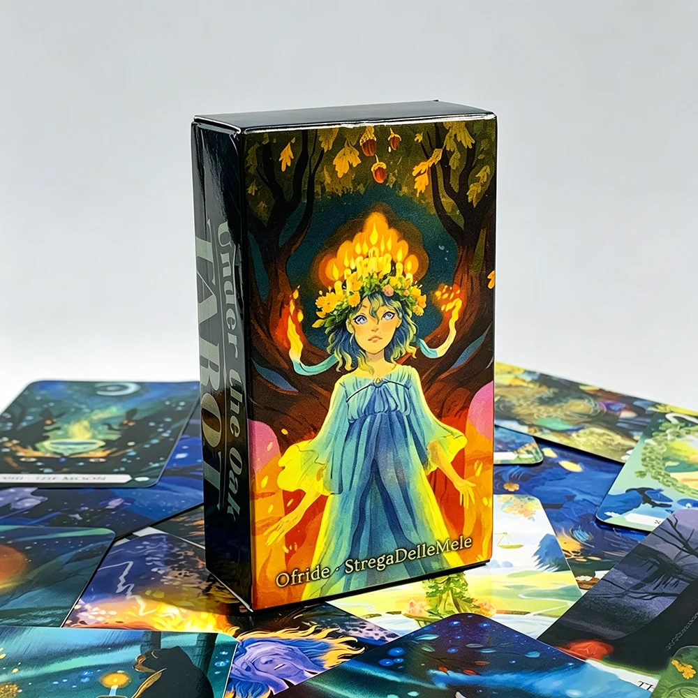 Hot-selling Under The Oak Tarot Cards 78-Card Divination Board Playing Game Combining Fact & Fiction For Insightful Readings