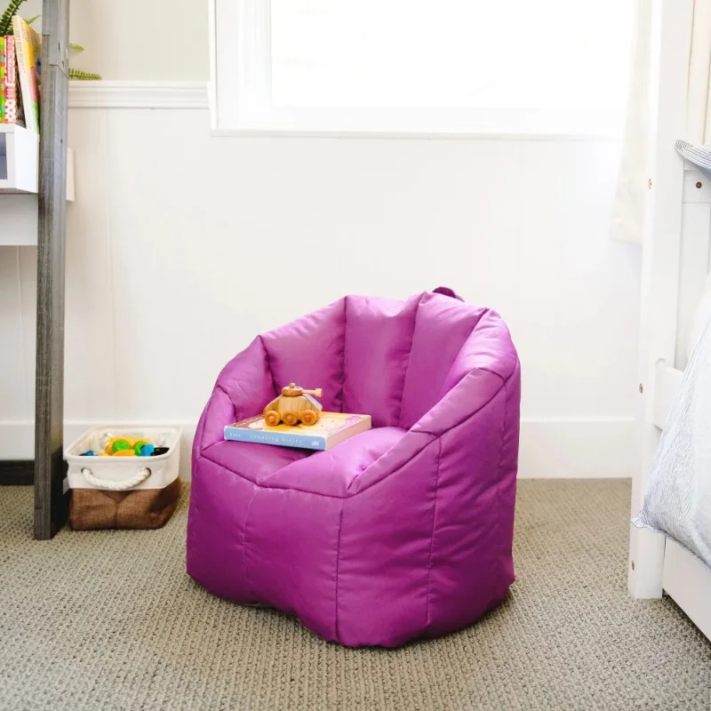 Milano Child-Sized Bean Bag Chair, Pink Passion Smartmax, Durable Polyester Nylon Blend, 2 feet Small