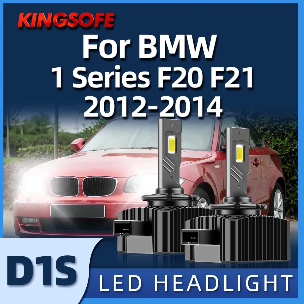 

KINGSOFE 2Pcs Car Light D1S Led Headlight 6000K CSP Chip High Low Beam Bulbs Fit For BMW 1 Series F20 F21 2012 2013 2014