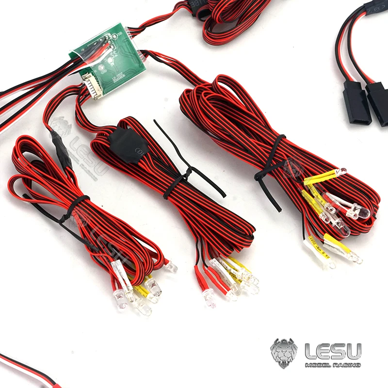 LESU 1/14 RC Truck Model Toy LED Light Set LED-01 Universal Tamiya Traction Truck Dump Truck Upgrade Modified Parts