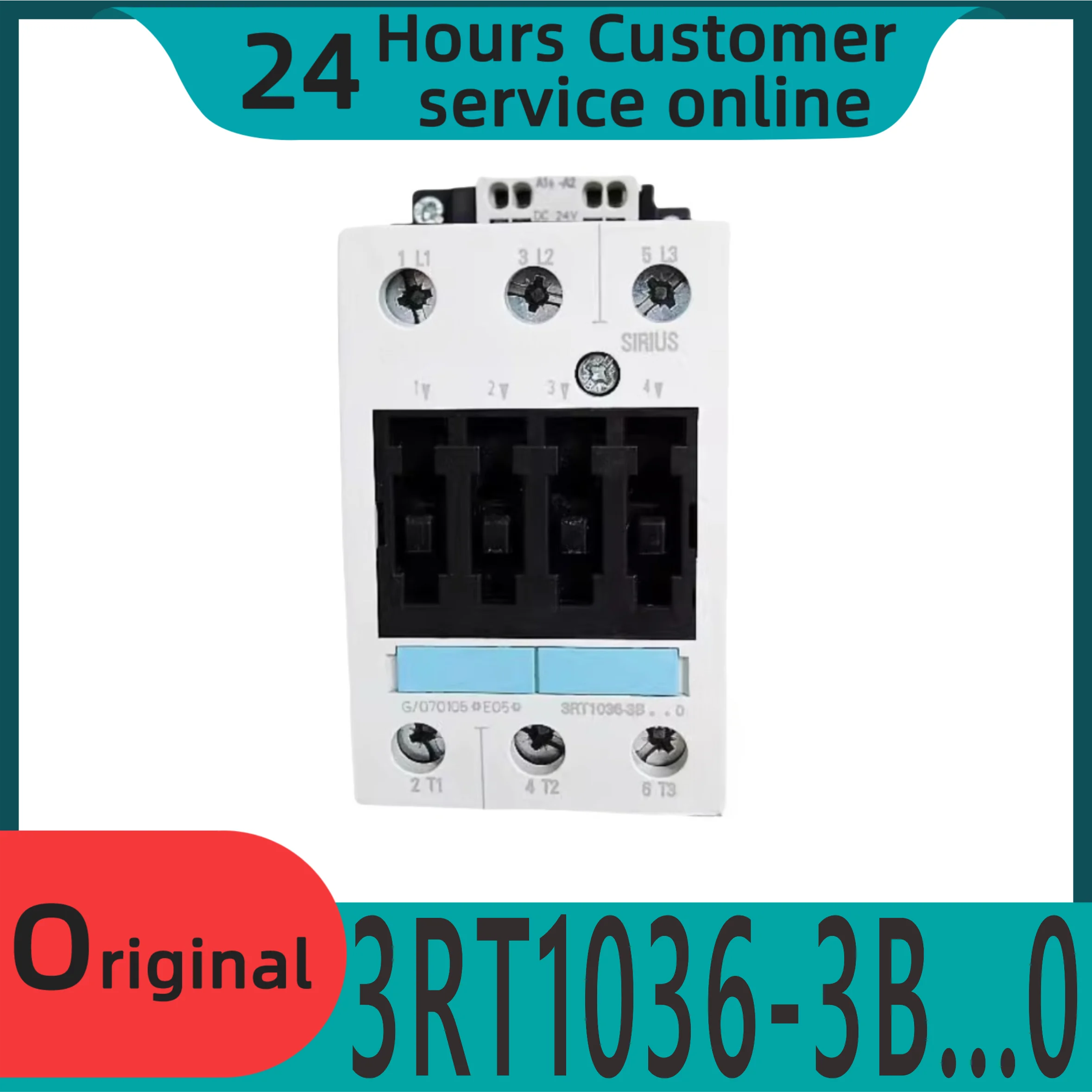 

Новый оригинальный контактор SIEMENS 3RT1036-3B 0 3RT1036-3BB40 DC24V