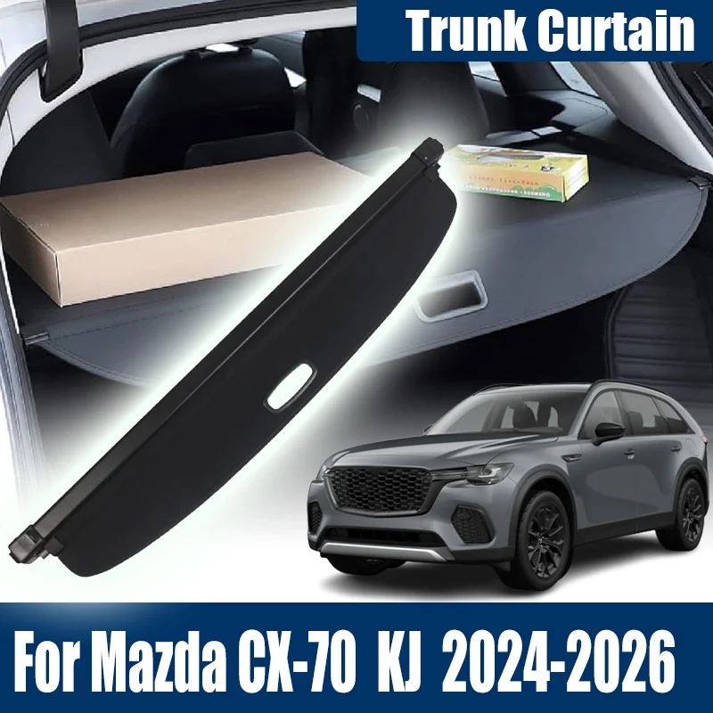 Автоматические грузовые шторы в багажник для Mazda CX70, аксессуары CX 70 KJ 2024 2025 2026, перегородка для багажа, шторы для защиты от подглядывания, инструменты