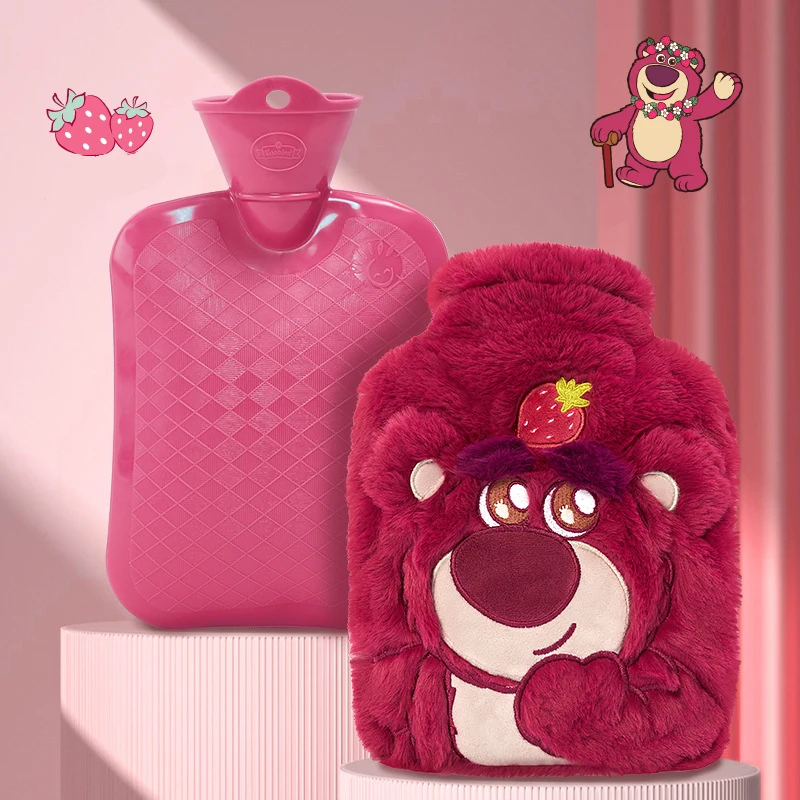 

Новый мультфильм 2-в-1 клубничный медведь стежка Салливан три глаза куб плюшевый набор сумка для горячей воды сокровище согревающий ручной рождественский подарок