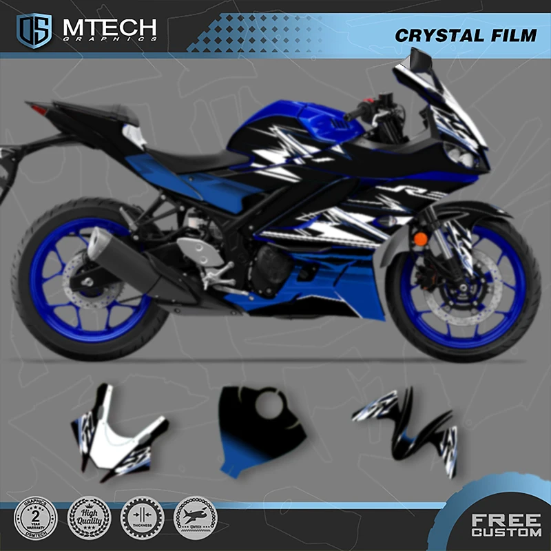 

DSMTECH Custom Motorcycle Graphics Enduro Decals Stickers Kits For YAMAHA 2019 2020 2021 2022 2023 R3 Enduro 002