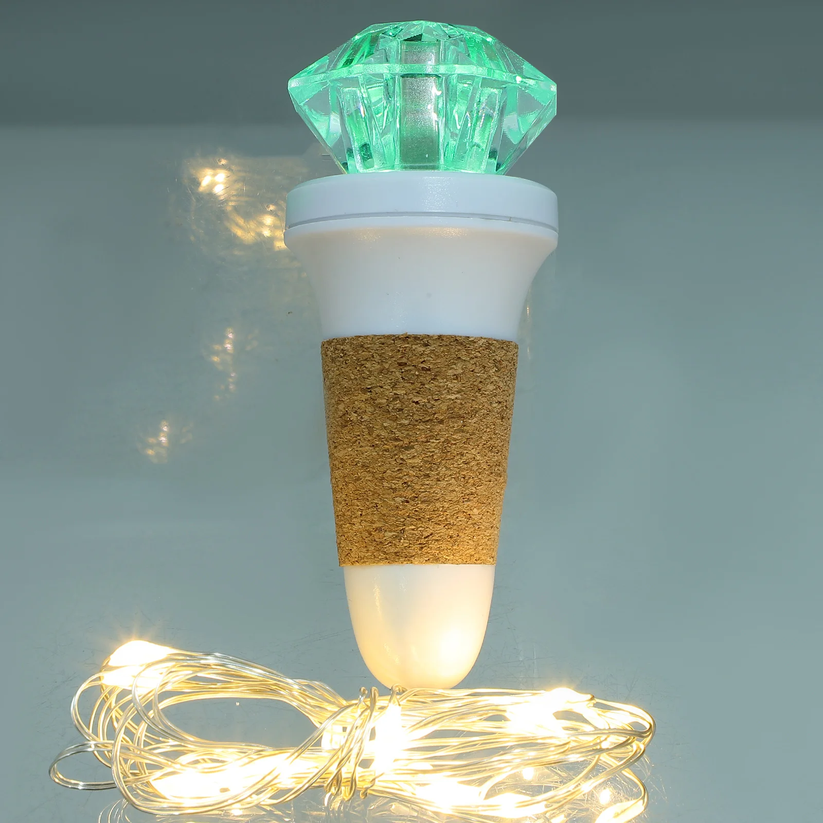

2pcs Diamond Lamp String Usb Rechargeable Cork Party Wedding Christmas Decoration Led String Night Light