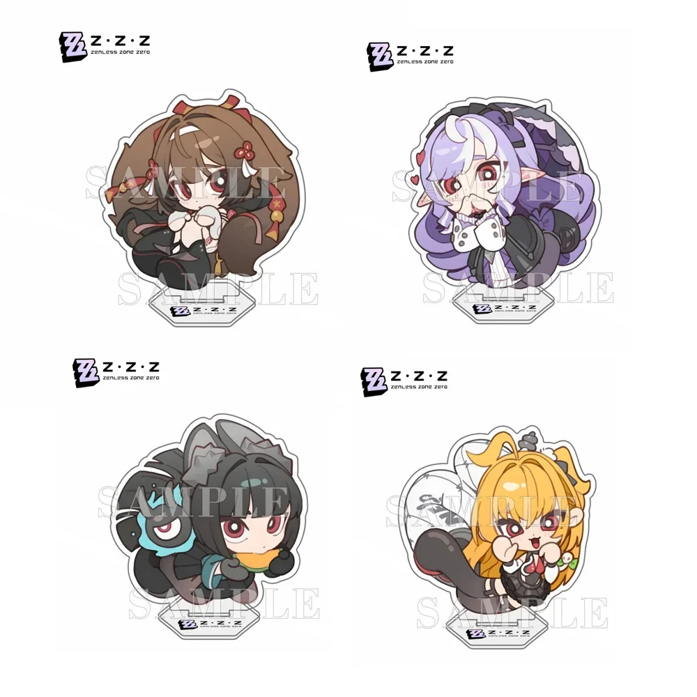 Game Zenless Zone Zero‌ Anime Acrylic Standee Figure Nicole Demara Ellen Joe Model Display Signboard Fans Collection Keychain