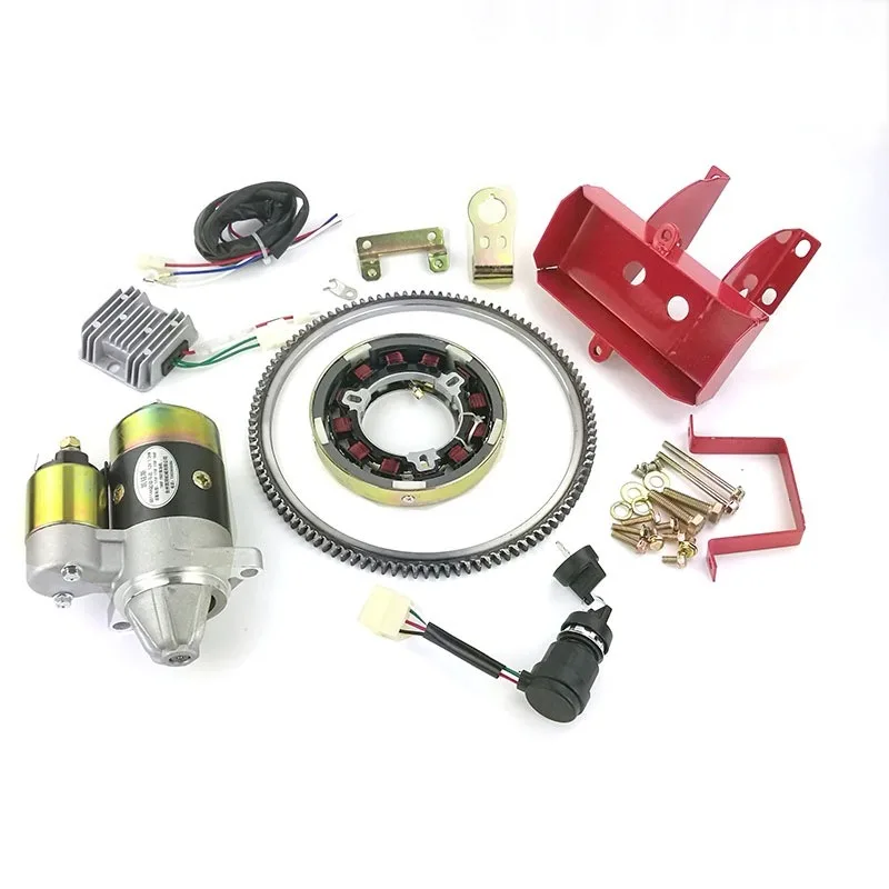 Micro tiller accessories Single cylinder air-cooled diesel engine 186 188 173F Start motor, modified electric start full set