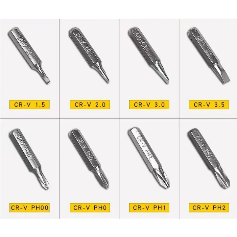 9Pcs 8 In 1 Screwdriver Set Bits Mini Aluminum Precision Pen Screw Driver Pocket Repair Tools Kit for Cell Phone Hand Tool Set
