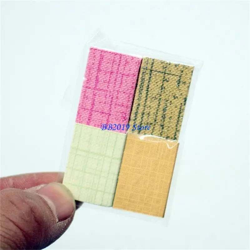 

Q0KB Realistic Miniature Antique Books For 1/12 Scale Dollhouses Scene Decoration 4PCS