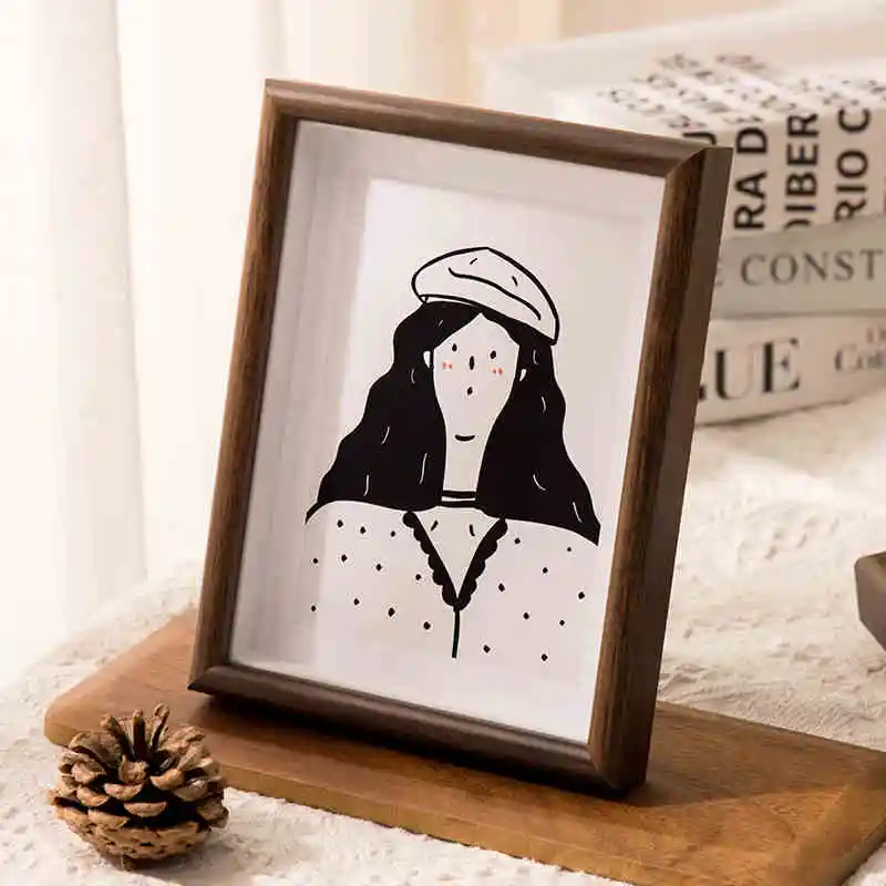 Simple Modern  Style Rectangular Photo Frame Home Desktop Decoration Photo Frame Living room Bedroom Hanging Wall Photo Frame