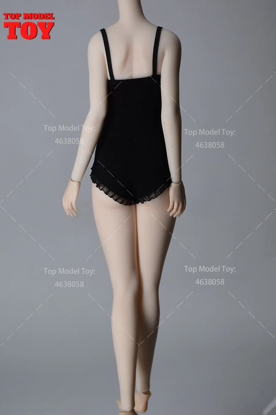 Traje de baño con banda de goma de seda de hielo a escala 1/6, vestido, ropa, modelo accesorio para muñecas de cuerpo de figura de acción de soldado femenino tbleague de 12"