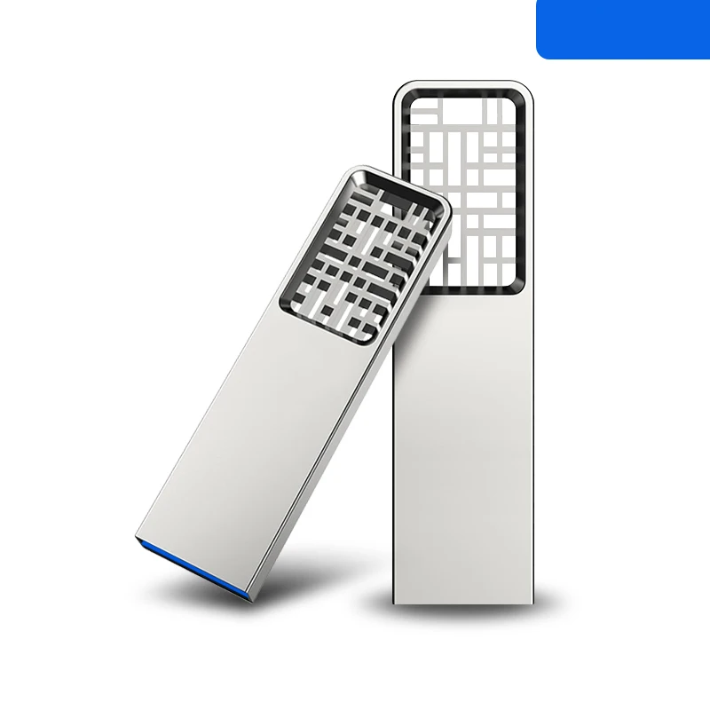 High Speed Metal USB Flash Drive Custom 128GB 64GB 32GB 16GB 8GB Memory Flash USB Stick Pen Drive PenDrive 2.0