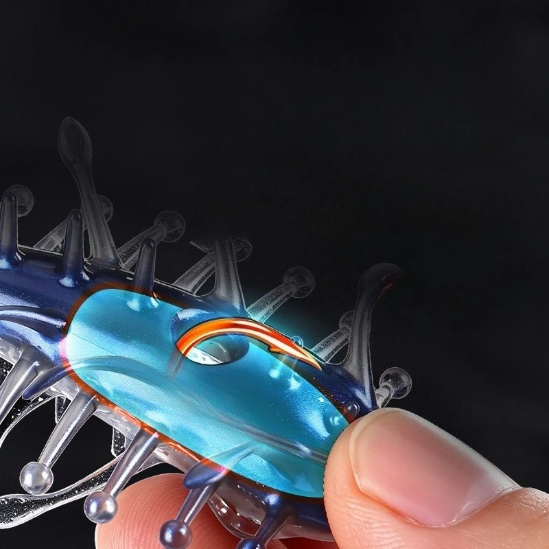 3/1PCS 8.2cm Simulation Hollow Sea Cucumber Soft Fishing Lure 6.3g Floating TPE Bionic Bait Saltwater Freshwater Bass Pike Perch image 4