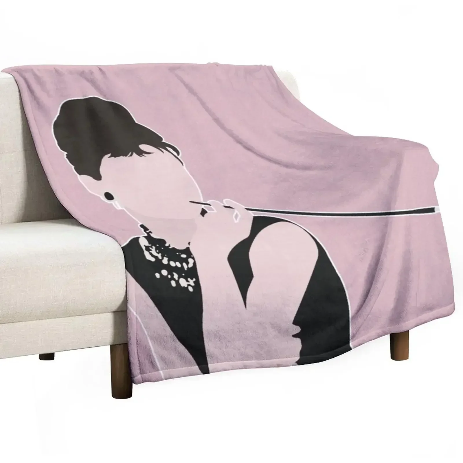 

AUDREY HEPBURN Throw Blanket Multi-Purpose Stuffeds Winter beds blankets ands Blankets