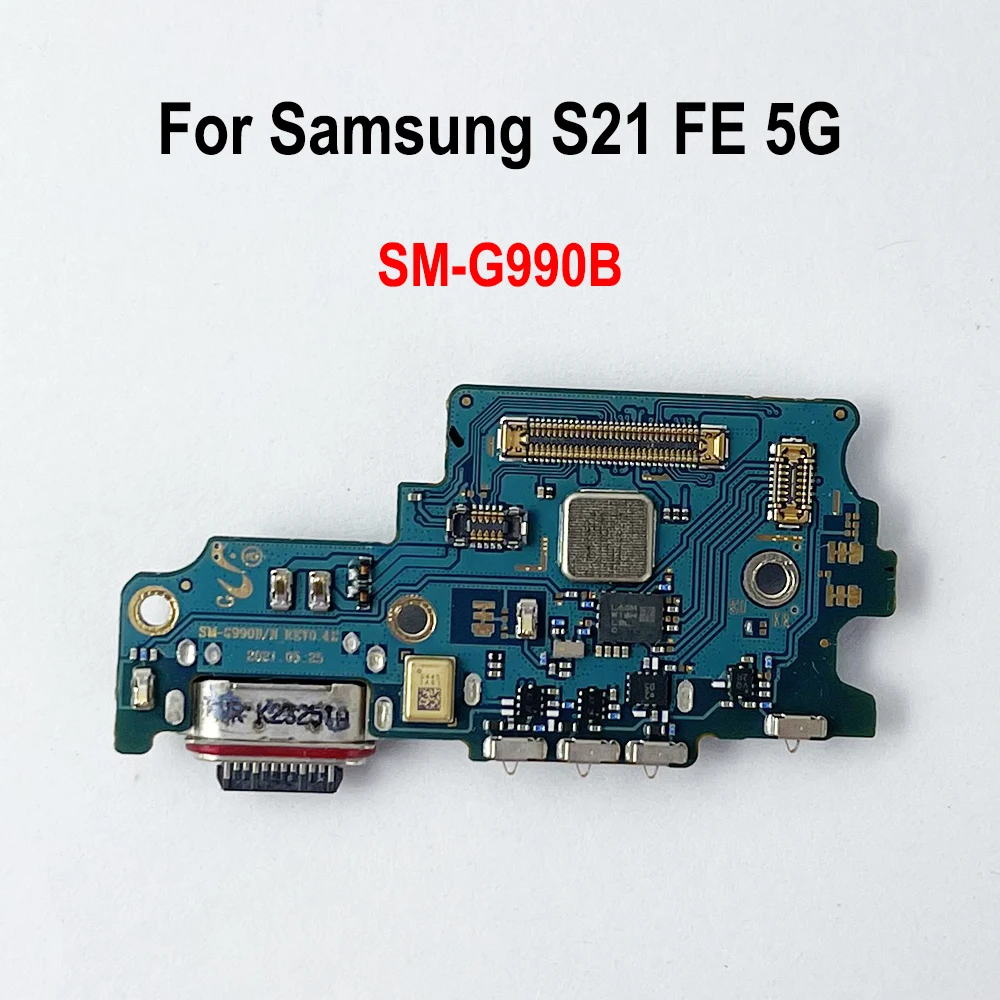 Ładowanie Flex dla Samsung Galaxy S21 FE 5G SM-G990B (wersja UE) Port ładowania USB Jack Złącze stacji dokującej Płytka ładująca