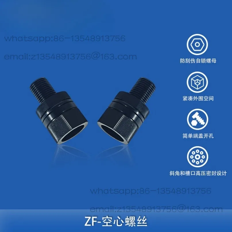 M10 threading connector 7/16 sealed compartment air/solid screw waterproof