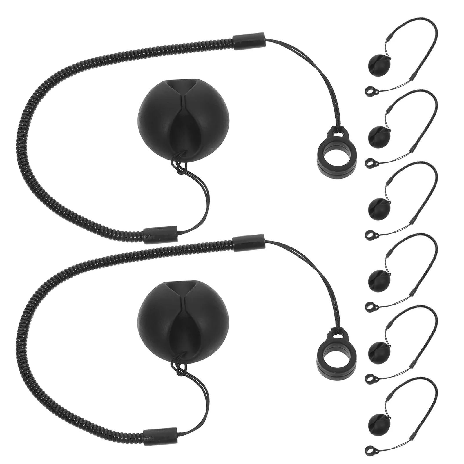 8Pcs Anti-Lose Retractable Stylus Lanyard Elastic Pen Tether Strap for Drawing Tablets Pos Touch Pen Holder Clipboard Desk