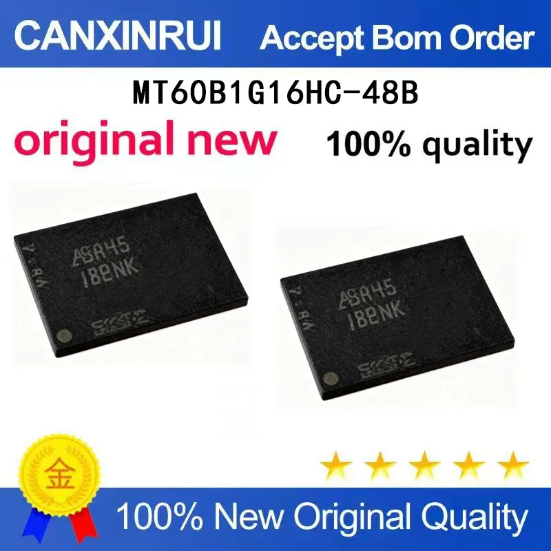 

(5 Pieces) New original MT60B1G16HC-48B: A D8BNK BGA spot chip IC