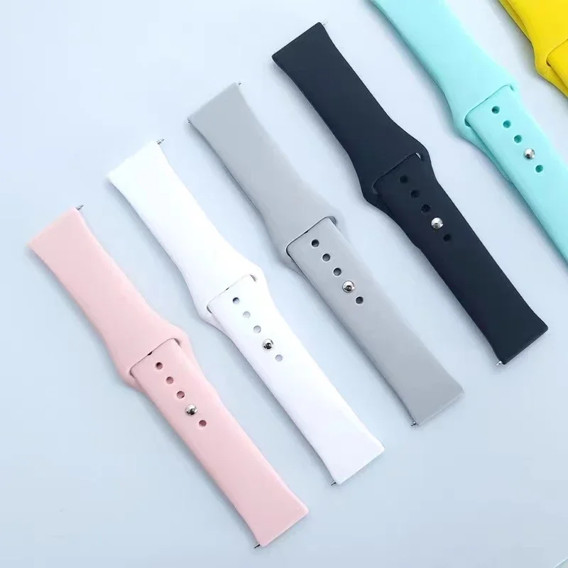 22mm 20mm Sports Silicone Strap for Redmi Watch 5 Active /5 Lite Bracelet Correa for samsung galaxy watch 7 6 5 4 40mm 44mm band