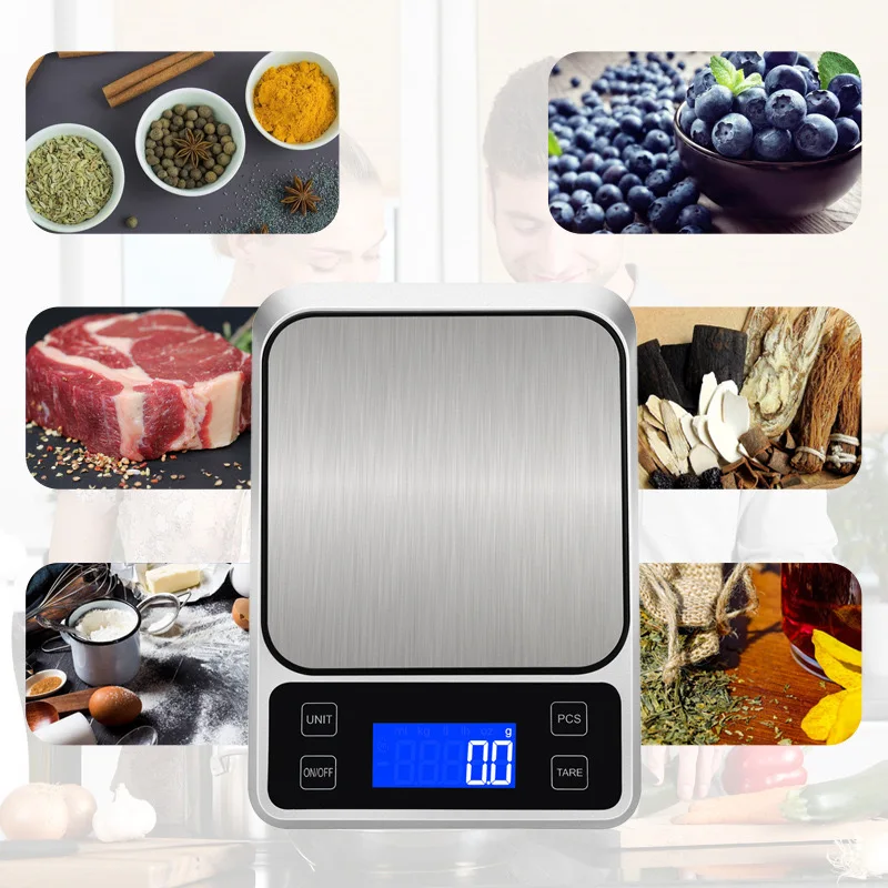 Kitchen Weighing Scale Electronic Weigh Balance Mechanical Scale 5kg 10kg Kitchen Food Scale