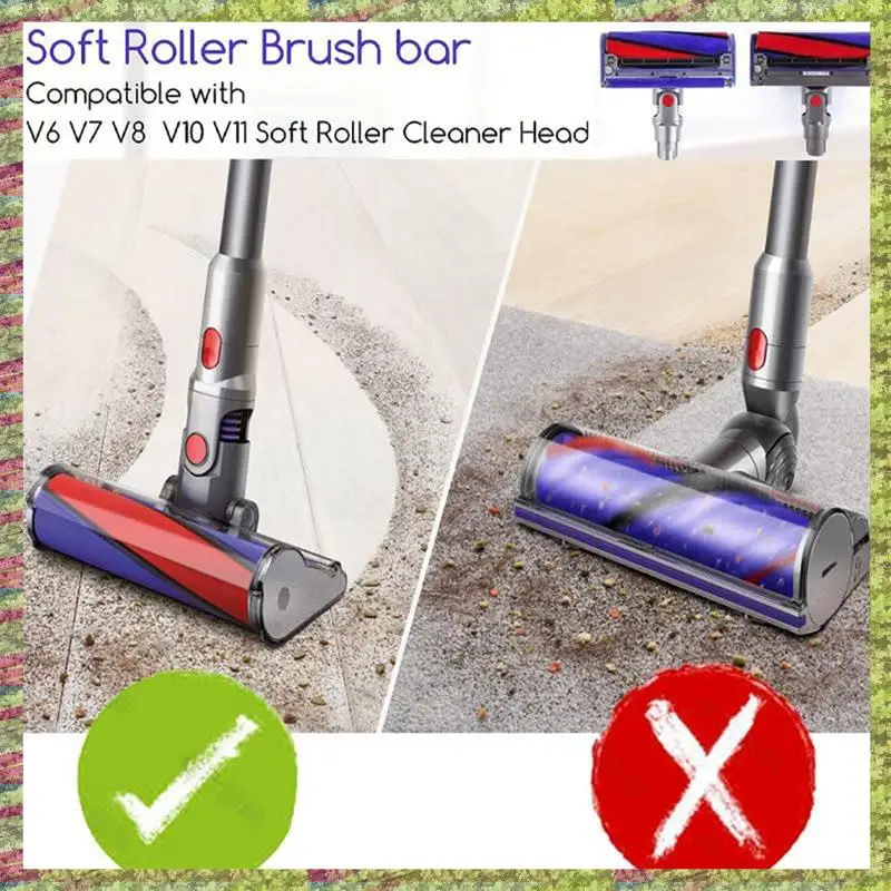 Набор плюшевых полосок ABKB с мягкой роликовой щеткой для пылесосов Dyson V6 V7 V8 V10 V11