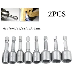 2/4PCS 6-13mm  Hex Sockets Sleeve Nozzles Nut Driver Set Screwdriver Set Schroevendraaier Set Bits Sets Tools Socket Wrenches