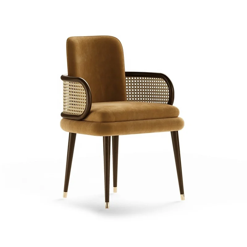 

Nordic luxury lounge chair simple lightweight rattan furniture restaurant family