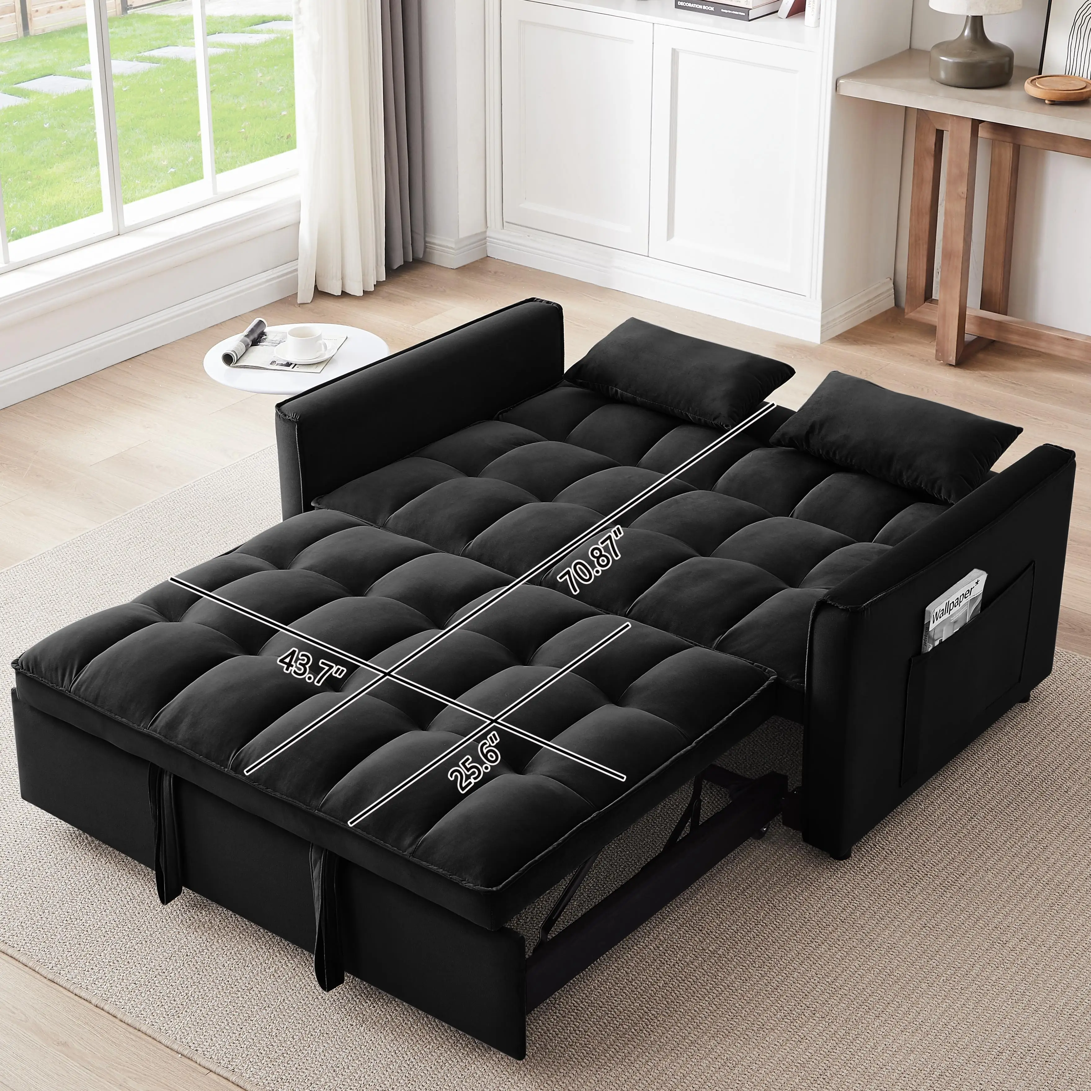 أريكة سحابية حديثة مع كرسي صالة على شكل حرف L مناسب لغرفة المعيشة وغرفة النوم بدون تجميع