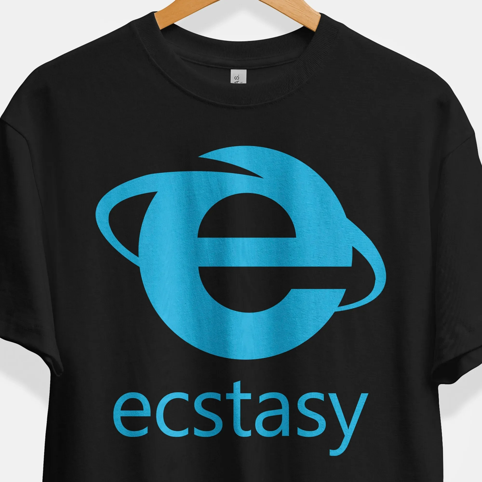 Camiseta Ecstasy Internet Explorer Mdma Molly Y2K 2000S Rave Clubwear Techno Edm House Hipster, divertida, de ajuste relajado, de algodón grueso