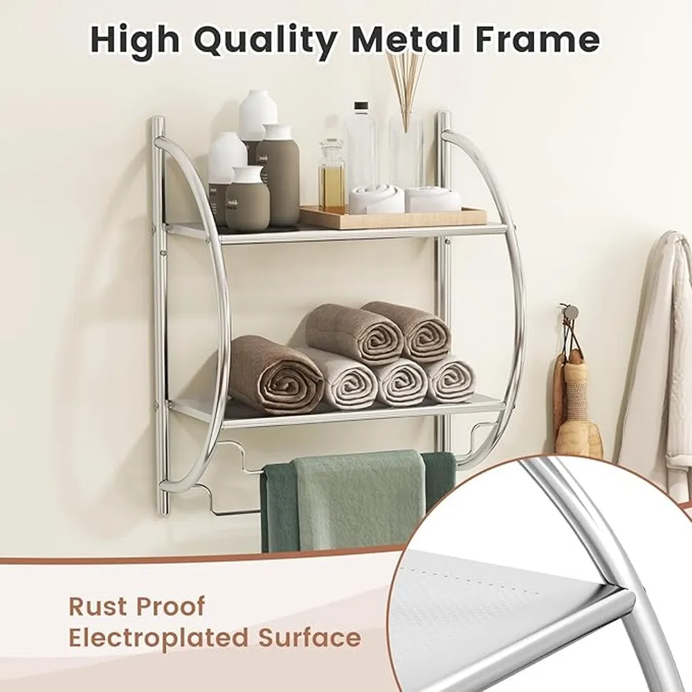 Innovative Hotel Furniture Circle Shelf Towel Shelf Provides Ample Storage For Bath Essentials Other