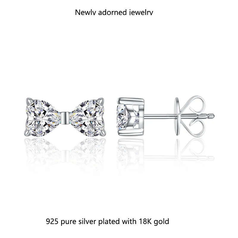 

European and American Amazon cross-border INS style niche 925 sterling silver butterfly earrings with high-end feel, featuring 2