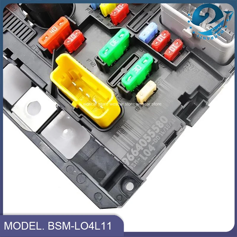 Genuine Used Fuse Box Unit Assembly BSM-LO4/L11 6500FH For Peugeot 107 207 307/207CC Citroen C4 C5 9664055780 9664055580