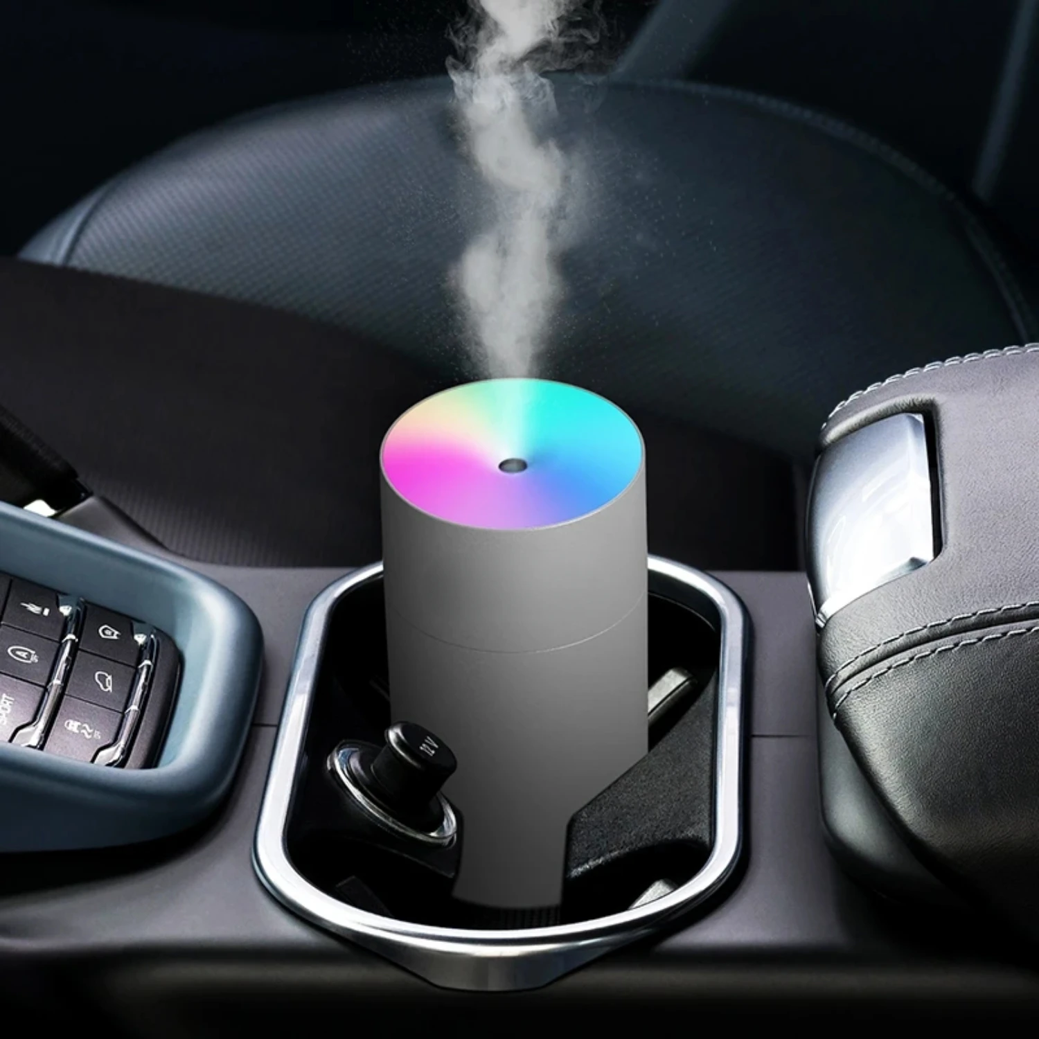 USB Water Diffuser Air Humidifier 270ml Ultrasonic Cool Mist Maker Fogger with Colorful LED Light Car Mini  Humidificador