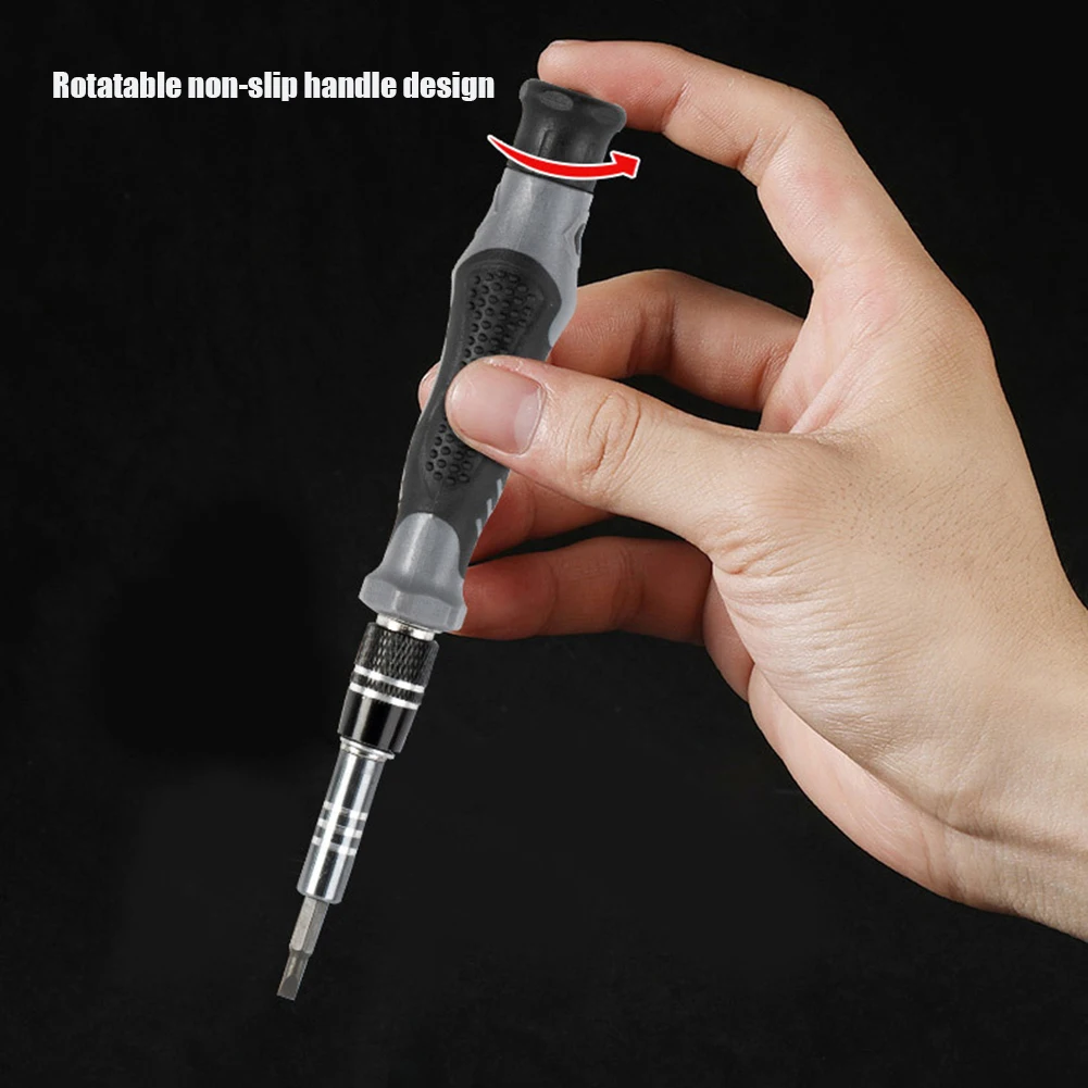 

Набор отверток с противоскользящей ручкой и магнитными отвертками 115 в 1, инструмент для ремонта часов телефона с коробкой для хранения