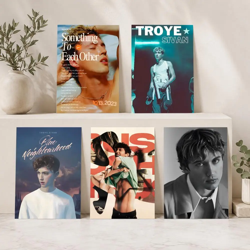 Singer T-Troye Sivan Painting Calligraphy Durable Canvas Poster Wall Hanging Home Interior Decoration Art Mural Gift