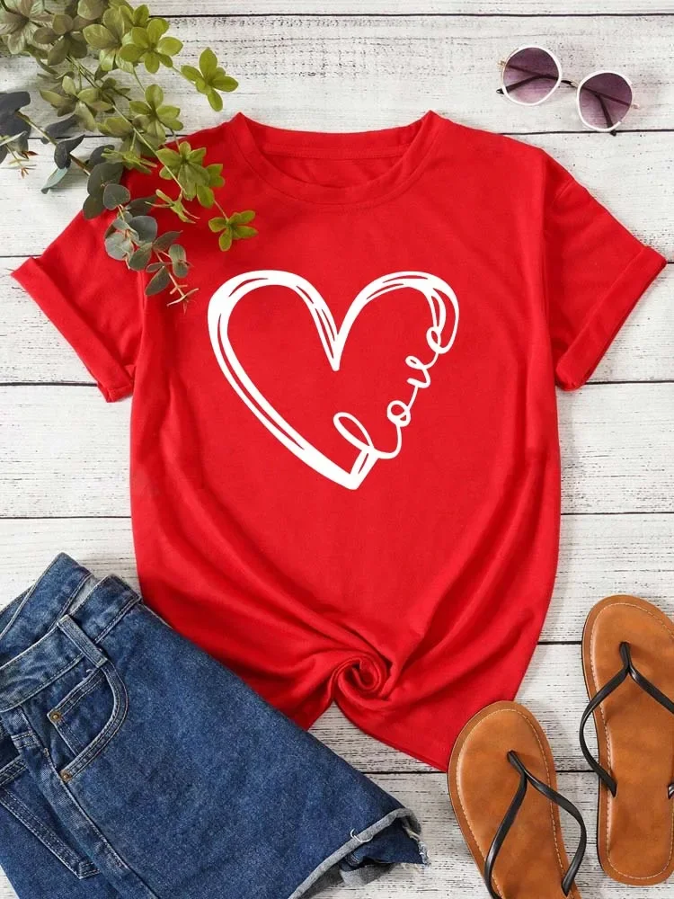 Kaos Ukuran Besar Wanita Atasan Pakaian Lengan Pendek Grafis, Longgar dan Kasual, Lembut dan Nyaman Bernapas, Olahraga Luar Ruangan