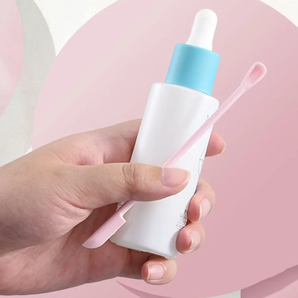 3Pcs/Set Cosmetic Cream Last Drop Scoop Face Mask Brush Silicone Spatula Makeup Brushes Cosmetics Spoon Deep Bottle Scraper