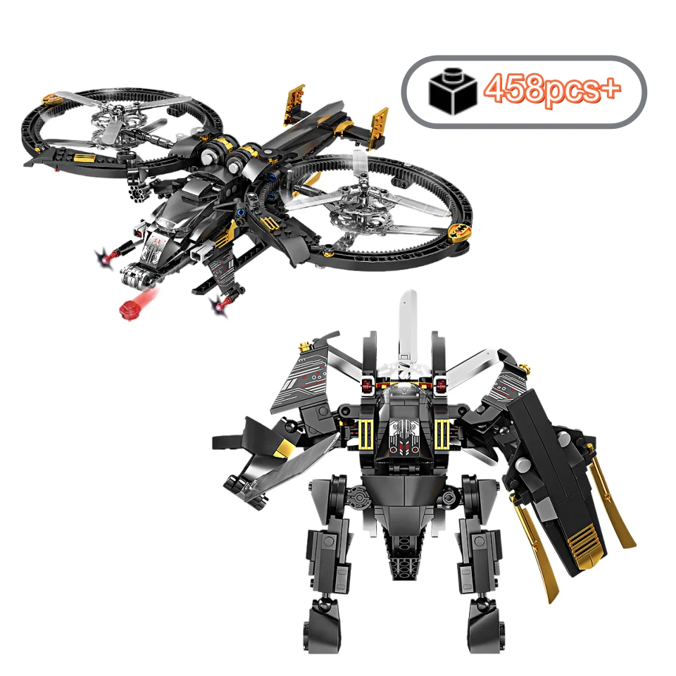 

2025 NEW Science Fiction Series Aricraft Starfighter Variable Mecha MOC Assembly Building Block Birthday Christmas Gifts