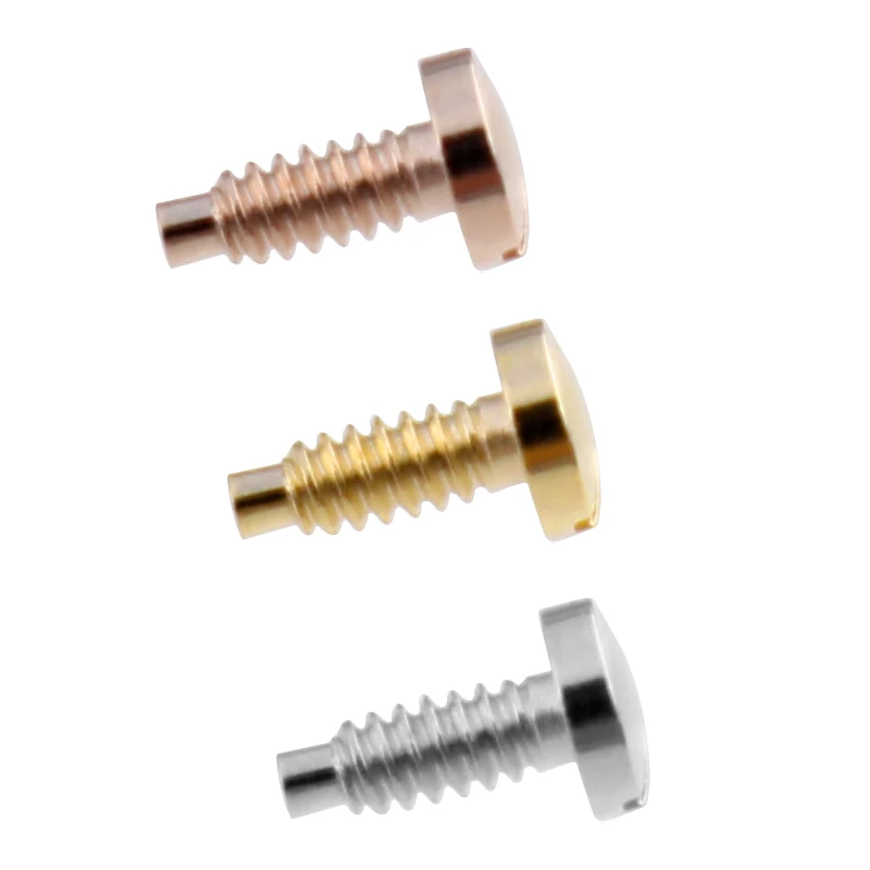 مسامير مسطحة لـ IWC البرتغال بورتوفينو IW3712/3714/3716 الغطاء الخلفي المسمار الغطاء السفلي شل الساعات الذهب والفضة والذهب الوردي