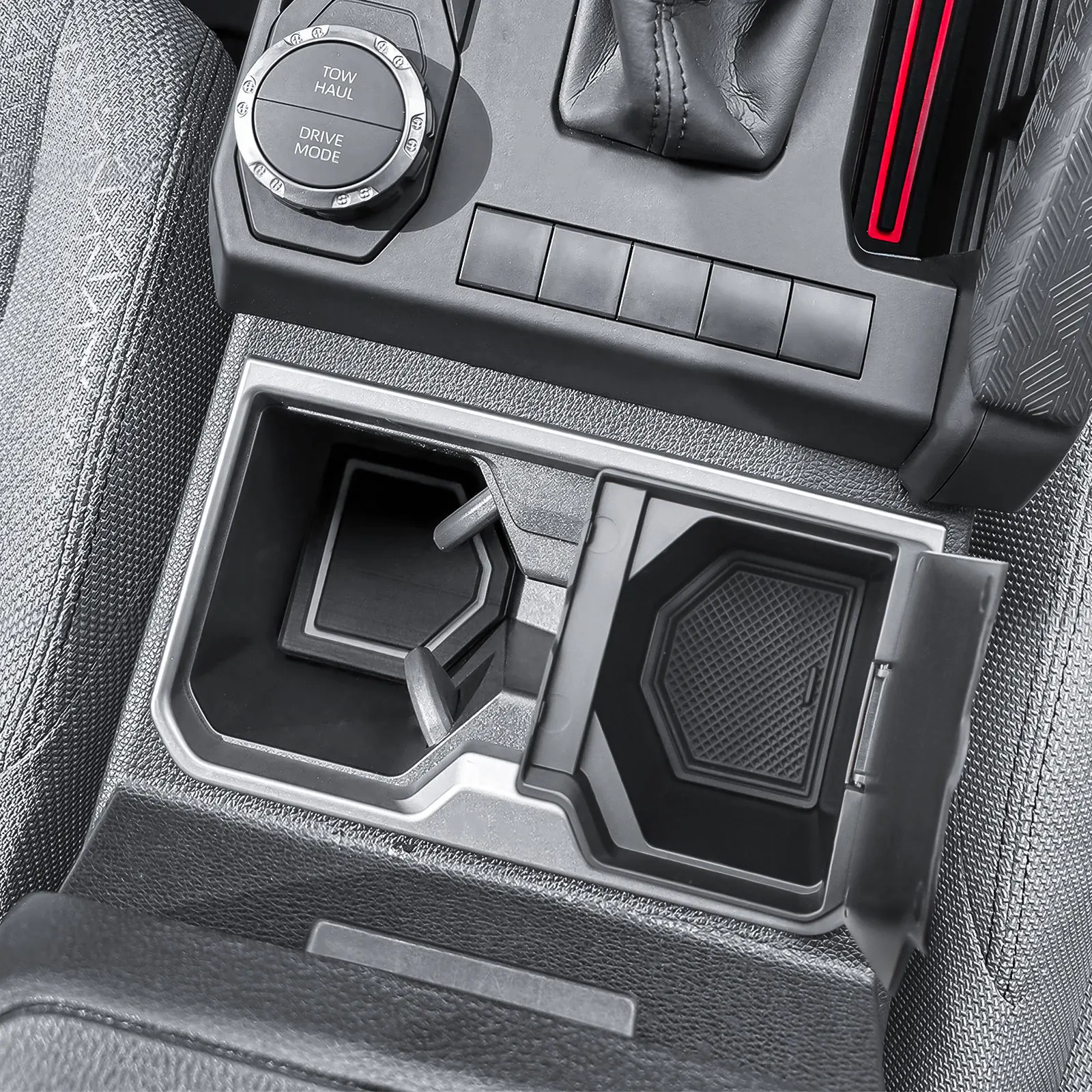 Center Console Cup Holder Coin Storage Organizer for 2025 2026 Toyota 4Runner Interior Car Coin Box Tray Storage Car Accessories