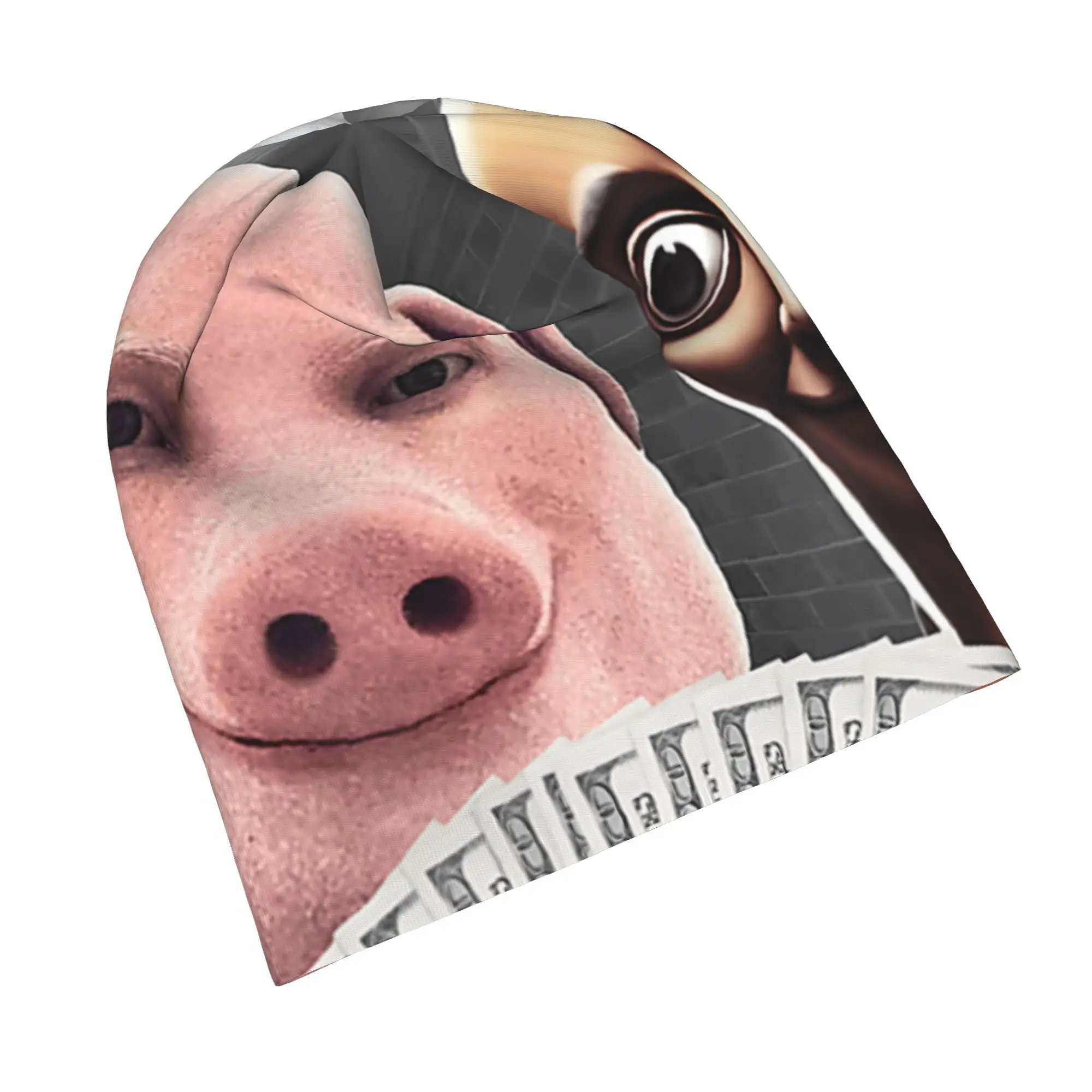 Tung Tung Tung Sahur John Pork Meme Cap  Hip Hop Adult Street Skullies Beanies Hats Spring Warm Head Wrap Bonnet Knitting Hats