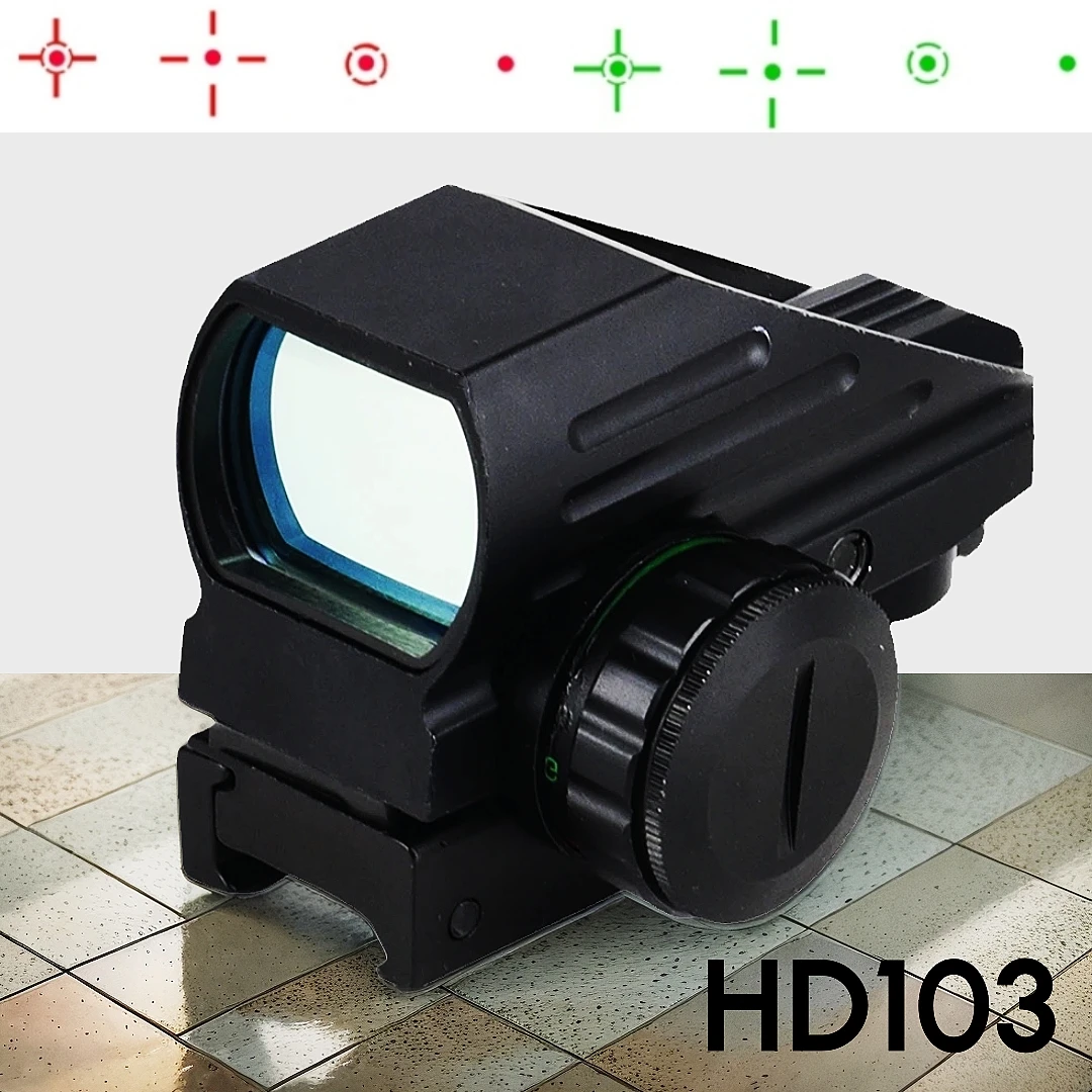 

1x22x33 Tactical Red Dot Sight for Hunting Holographic Shooting Riflescope for Picatinny Rail Reflex Scope Airsoft Glock HD103