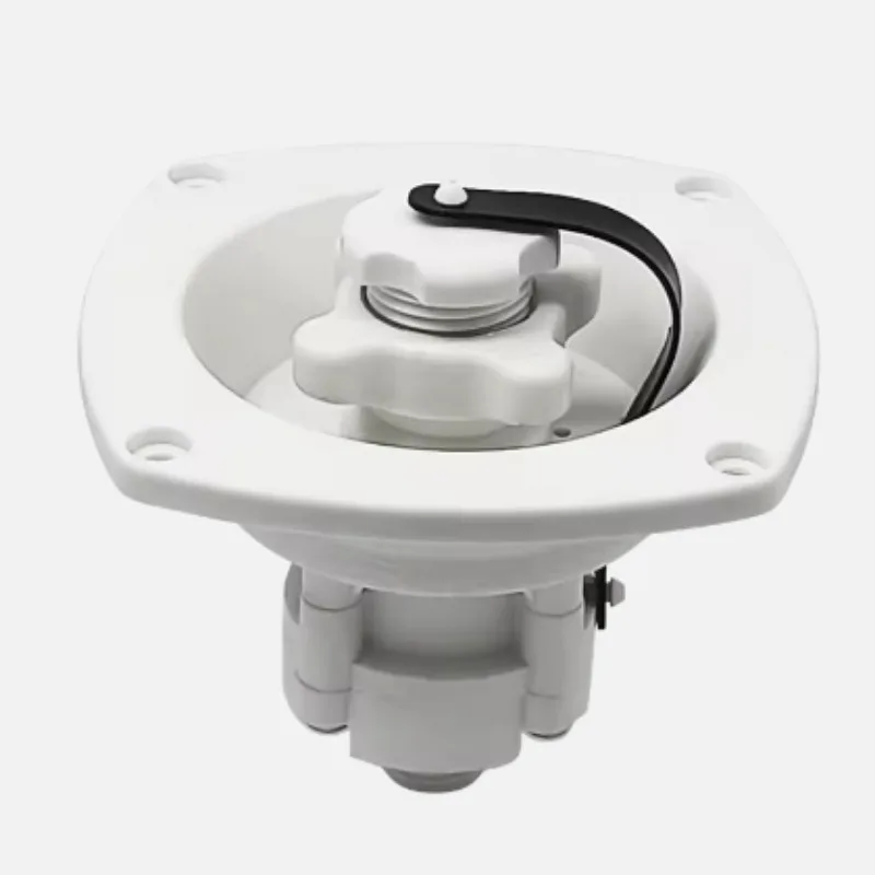RV pressure relief water injection valve, liquid check valve, plastic black and white one-way water stop valve