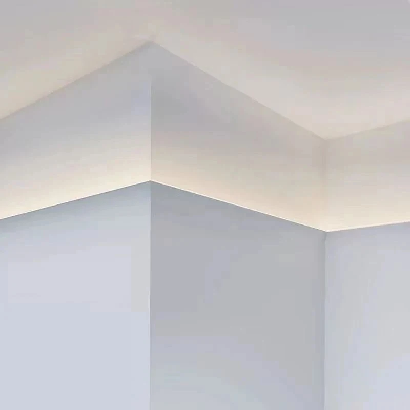 LED Aluminium Profile Upward Wall Washing Indoor Lighting Luminous Waist Line  Ceiling Plaster Linear Lamp view 2