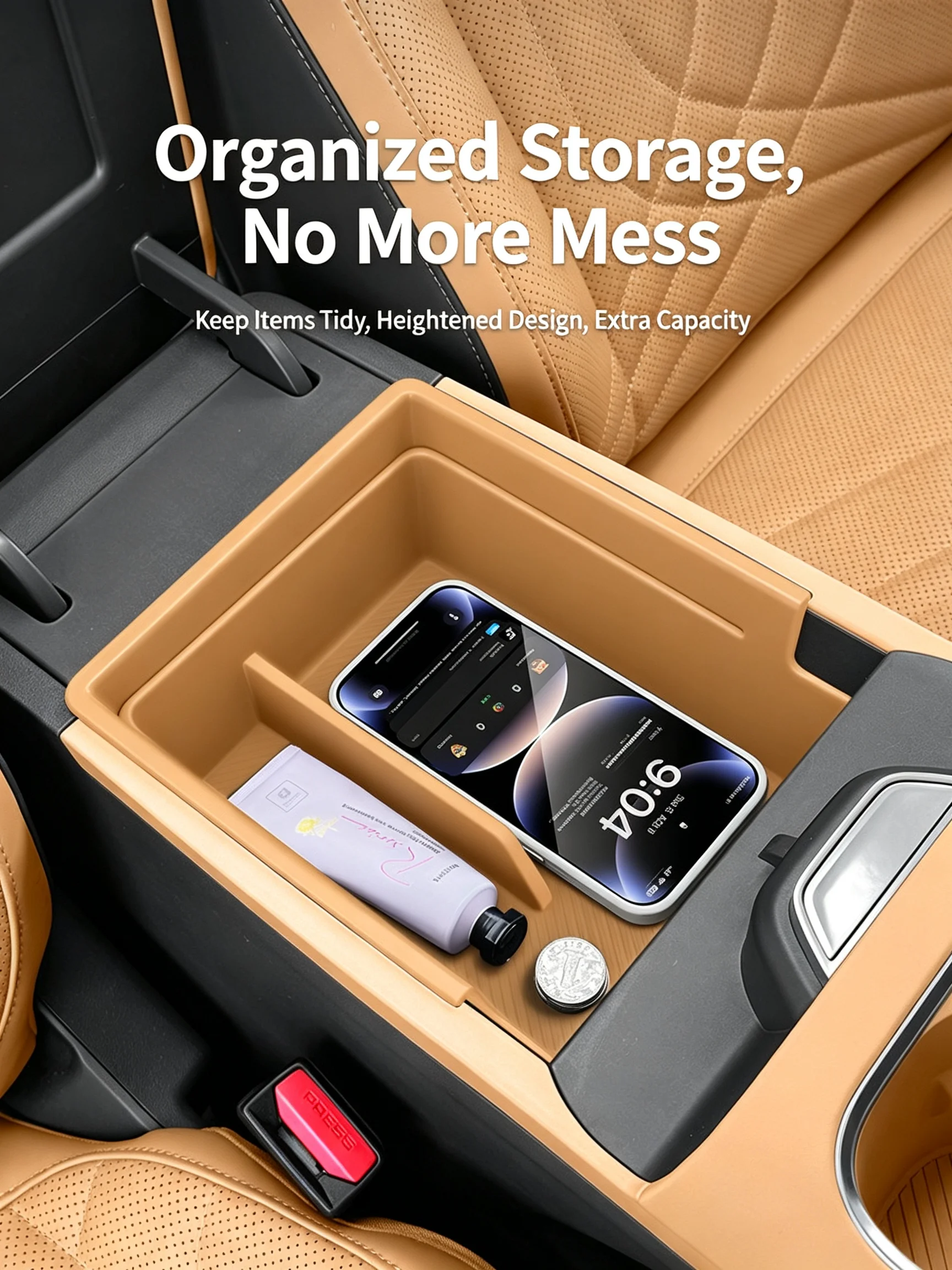 For Geely Starray EM-i EX5 EM-i Armrest Box Storage Box Upgraded Deepened Anti Scratch Abnormal Noise Car Interior Accessories