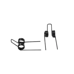 2PCS Wire 1.2mm ﻿Black Plated Spring Stee Double Torsion Spring  Industrial Machinery DIY TORSION SPRING