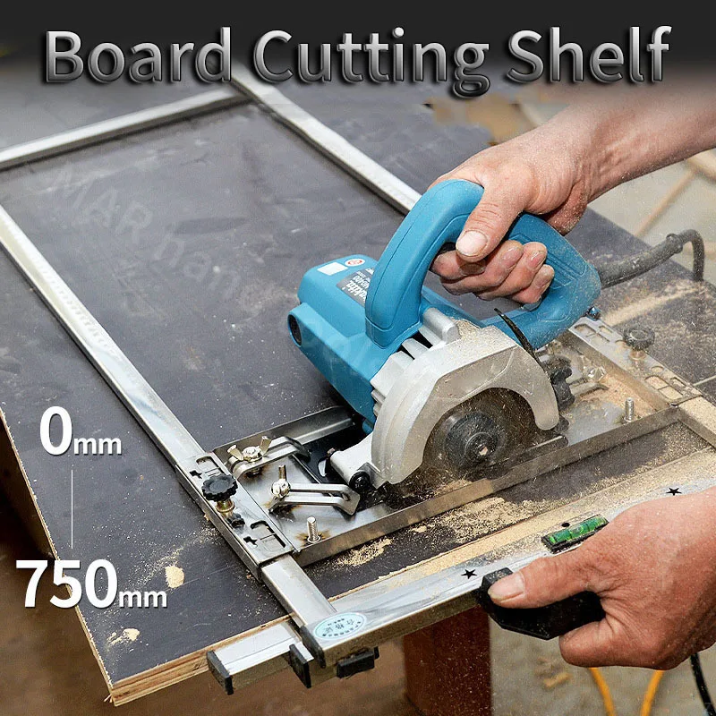 Board Cutting Guide Rail With Electric Cutter Woodworking Angle Stop Electric Circular Saw Track Saw Angle Cutting Board Tool