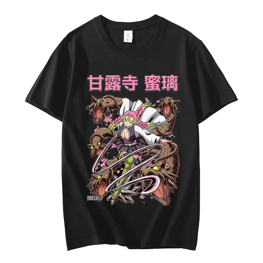 

Demon Slayer Kanroji Mitsuri COTTON T-shirts Anime Unisex Men Women Tops Tee NEW